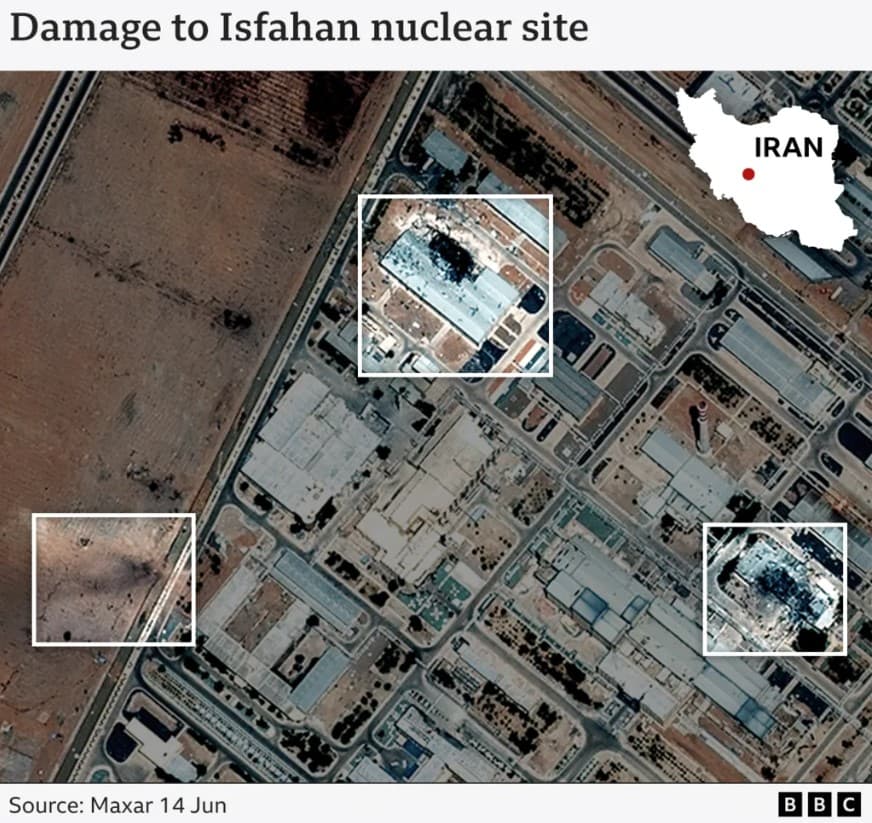 Satellitenbilder zeigen angeblich Schäden an wichtigen iranischen Atomanlagen