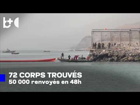 Corps sur les côtes de Ceuta : 72 morts, le Maroc "fait le bilan
