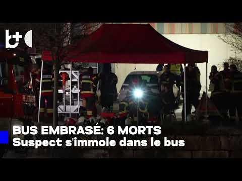 S'asperge d'essence, bus en flammes / 6 morts en Suisse, police : acte intentionnel