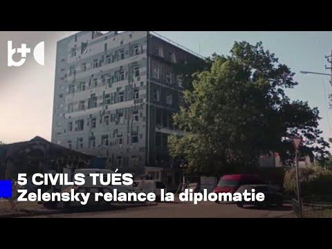 La Russie mène de nouvelles attaques en Ukraine, cinq victimes