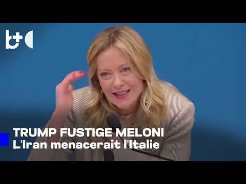 Trump « la poisse ne le lâche pas » avec Meloni : l'Iran, bombe atomique, détruit l'Italie !