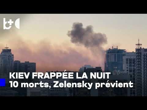 La Russie frappe Kiev la nuit avec drones et roquettes: dix morts et des dizaines de blessés
