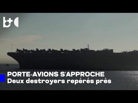 Porte-avions américain et deux destroyers aperçus près du golfe d'Oman