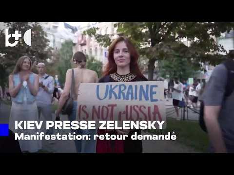Exigent le retour du ministre de la Défense/Ukraine, des milliers manifestent dans la capitale