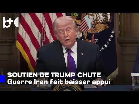 La guerre contre l'Iran lui coûte : le soutien à Trump tombe à un niveau record