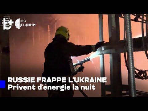 Centaines de roquettes et drones sur l'Ukraine; la Russie attaque la nuit, frappe l'énergie