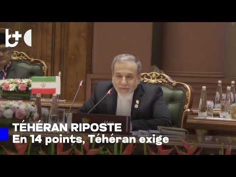 L'Iran répond à la proposition US: priorité à la fin du conflit et aux réparations