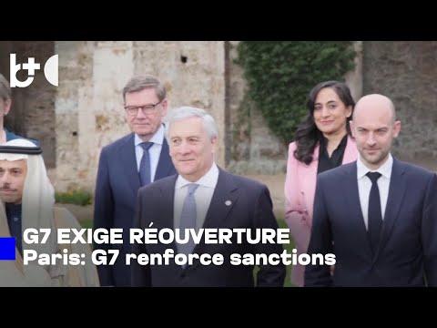 G7: focus sur l'Iran et le détroit d'Ormuz, ministres à Paris