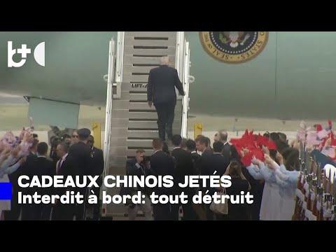 La délégation américaine jette les cadeaux de la Chine avant de retourner aux États-Unis