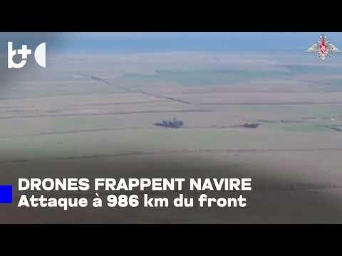 Drones ukrainiens frappent un navire russe au Daghestan, près de 1 000 km du front