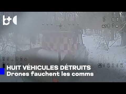 Les Ukrainiens détruisent huit véhicules russes transportant du matériel de communication