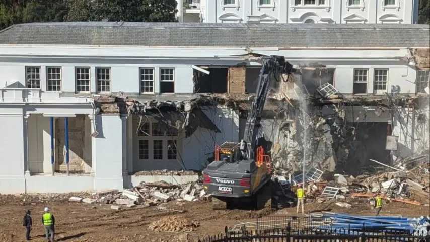 Klage gegen Trump wegen Abrisses des Ostflügels des 'Weißen Hauses', neue Reaktionen zum Ballsaal