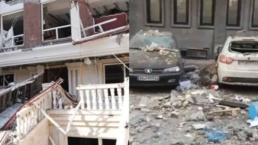 Aufnahmen zeigen die Folgen heftiger Explosionen im Iran