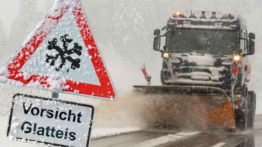 Eissturm" in Westdeutschland – Schulen dicht, "Probleme" auf Autobahnen, Flughäfen und Zügen