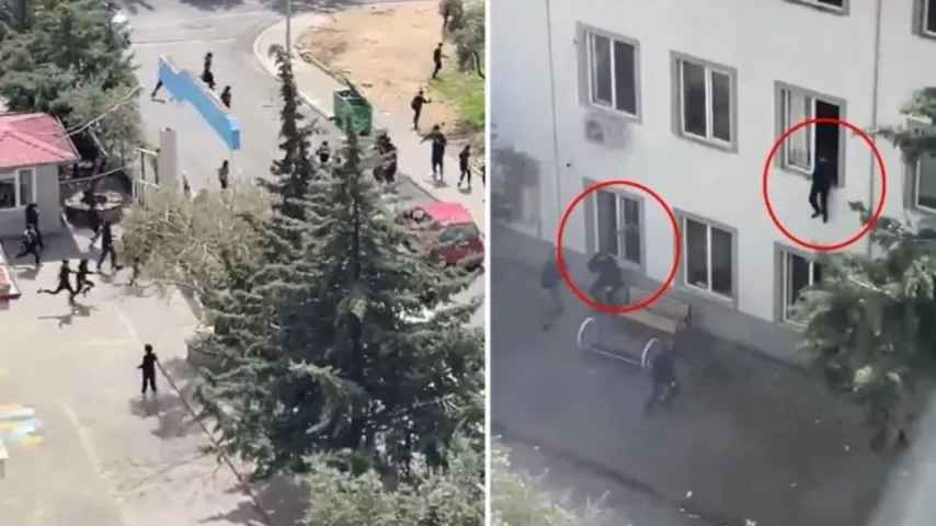 Video/ Dramatische Aufnahmen: Schüler springen aus Fenstern bei Angriff auf Schule in Türkei