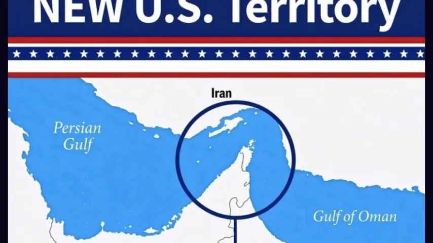 Trump provoziert Iran: Zeigt Karte, die Hormus als US-Territorium markiert!