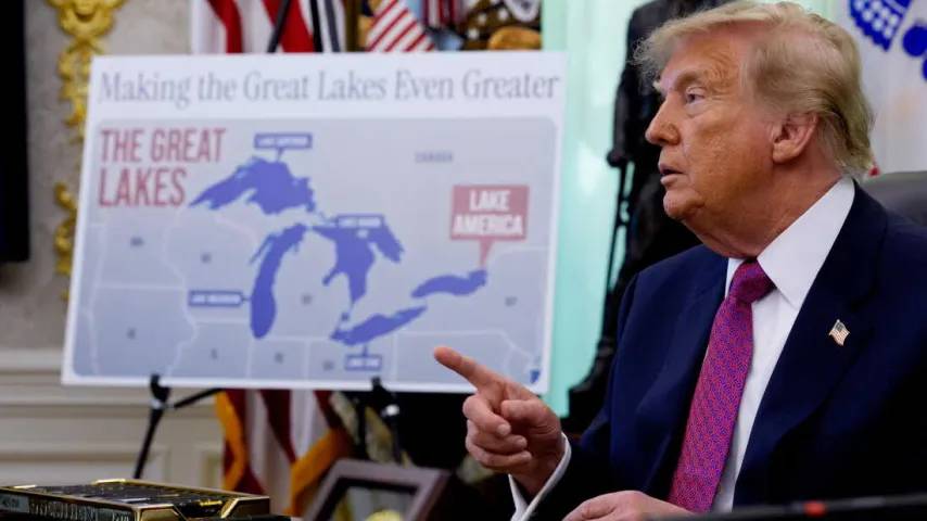Will er Atlantik und Pazifik umbenennen? Trump stoppt nicht, 'entreißt' Kanada einen See