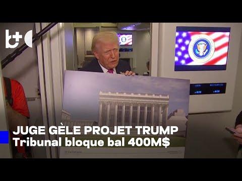 Un juge suspend temporairement le projet de Trump d'une salle de bal de 400 M$ à la Maison‑Blanche