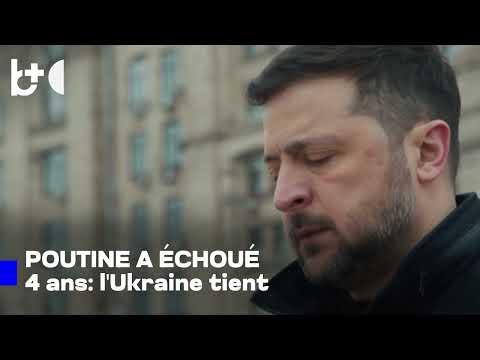 Ukraine, 4 ans debout / Zelenski: Poutine a échoué, nous avons défendu l'indépendance