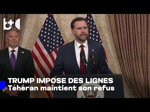 La Maison-Blanche fixe des lignes rouges qu'elle dit qu'Iran a refusé d'accepter