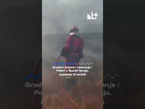 Gradovi duhova i razaranje / Požari u Španiji haraju, najmanje 13 mrtvih #Shorts