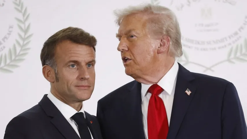Er schlägt Frauen", Trump attackiert Macron: Der Präsident reagiert "ohne Handschuhe"!