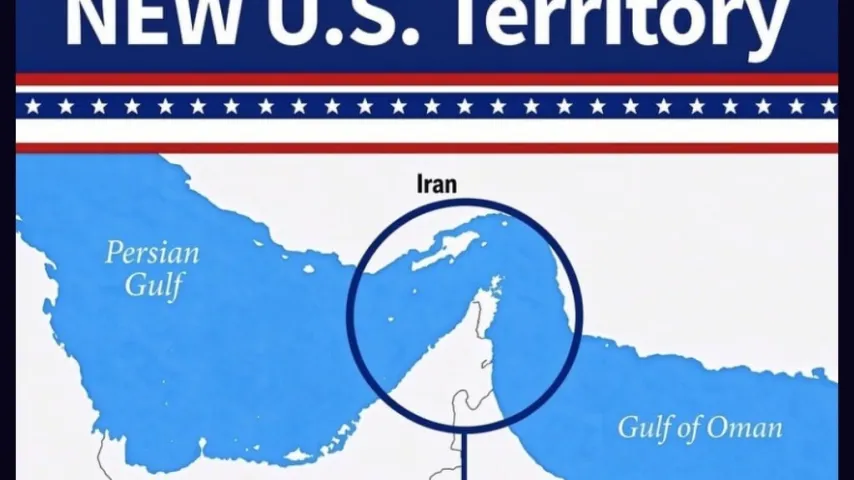 Trump provoziert Iran: Zeigt Karte, die Hormus als US-Territorium markiert!